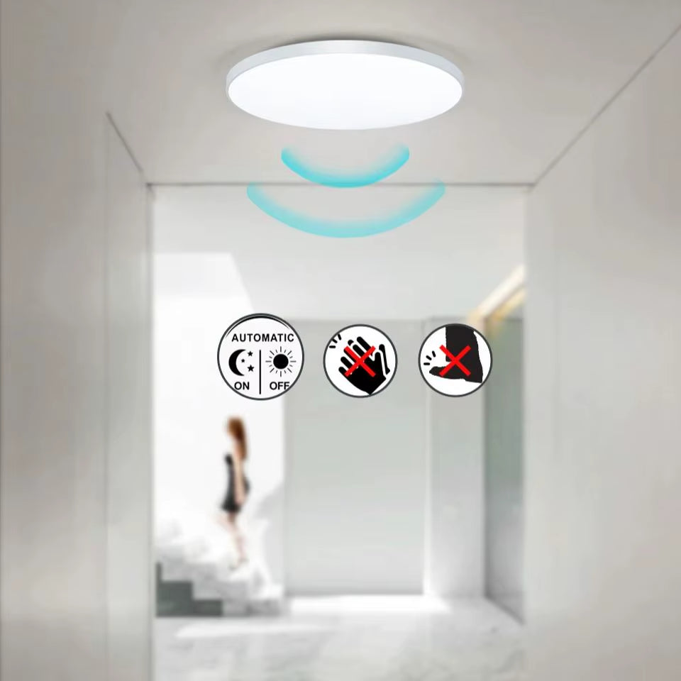 Radar Sensor Ceiling Lamp LED Sensitive Motion Sensor Lights for Hallway 15W 20W 40W Cold White Ceiling Lights for Room Corridor