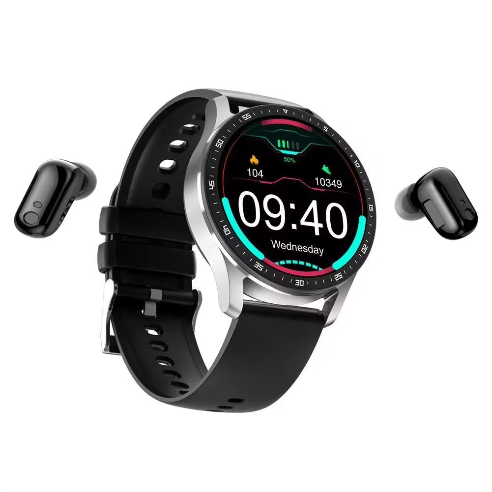 X7 2 in 1 Smart Watch with Earbuds Smartwatch TWS Bluetooth Earphone Heart Rate Blood Pressure Monitor Sport Watch Fitness Watch