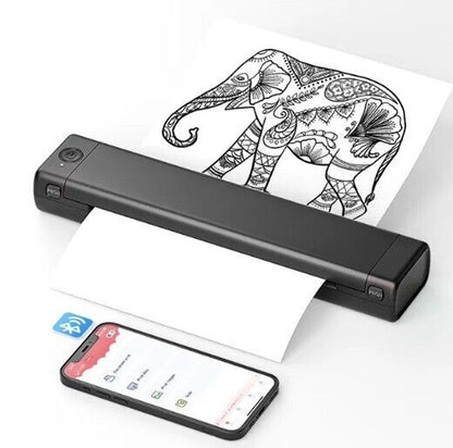 Portable Wireless Printer Bluetooth Phone Printer for Home Use A4 Mobile Printer