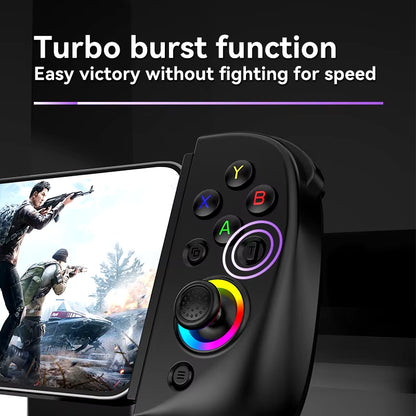 Hot Sale BSP D8 RGB Tablet Controller Wireless Handle for Switch Game Bluetooth Stretching Joystick for P3 P4 Android IOS Gamepa