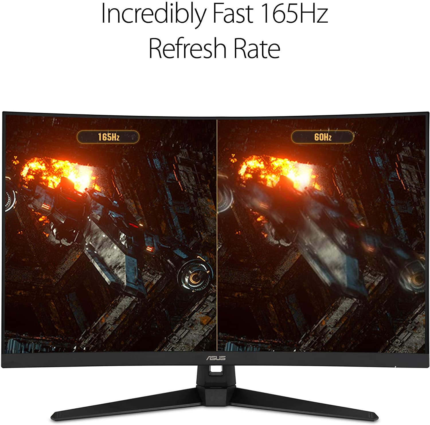 TUF Gaming VG328H1B 32” Curved Monitor, 1080P Full HD, 165Hz (Supports 144Hz), Extreme Low Motion Blur, Adaptive-Sync, Freesync Premium, 1Ms, Eye Care, HDMI D-Sub