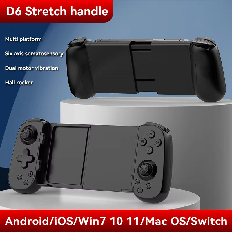 Hot Sale BSP D8 RGB Tablet Controller Wireless Handle for Switch Game Bluetooth Stretching Joystick for P3 P4 Android IOS Gamepa