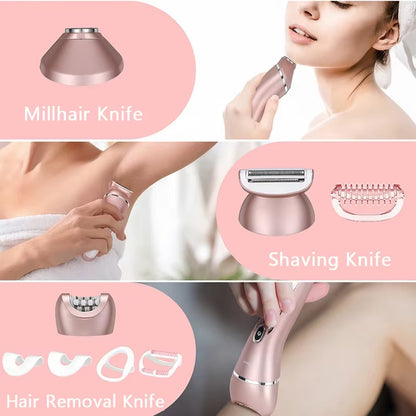 Electric Razors for Women Bikini Trimmer Face Shavers Hair Removal for Underarms Legs Lady Body Trimmer IPX7 Waterproof Trimmer