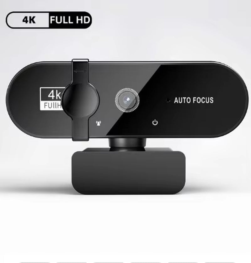 4K Webcam 1080P Mini Camera 2K Full HD Webcam with Microphone 30Fps USB Web Cam for Auto Focus PC Laptop Video Shooting Camera