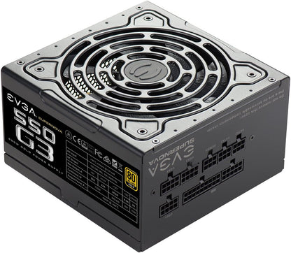 Supernova 550 G3, 80 plus Gold 550W, Fully Modular, Eco Mode with New HDB Fan, 7 Year Warranty, Includes Power on Self Tester, Compact 150Mm Size, Power Supply 220-G3-0550-Y1