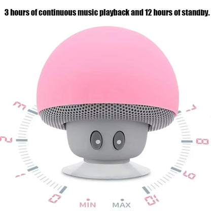 Mini Bluetooth Mushroom Speaker Waterproof Can Be Used as a Mobile Phone Holder Suitable for Family Parties and Small Parties