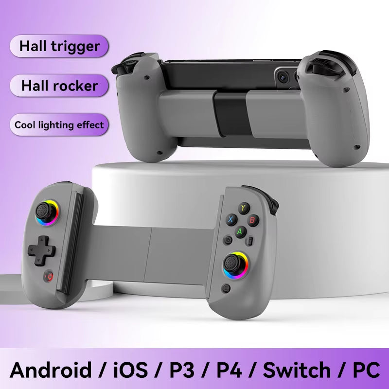 Hot Sale BSP D8 RGB Tablet Controller Wireless Handle for Switch Game Bluetooth Stretching Joystick for P3 P4 Android IOS Gamepa