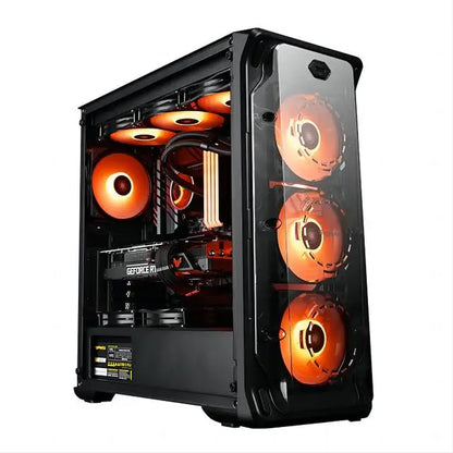 Gaming PC Core I7 CPU with 16G RAM 256G SSD HD4600 ATX/ITX/M-ATX Full View Side Panel Temper Glass Front Gaming Pc Game